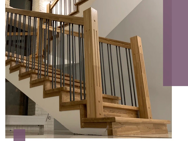 Реставрация деревянных и металлических лестниц в Краснотурьинске