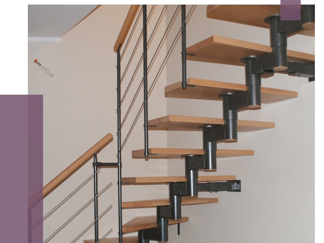 Изготовление модульных лестниц в Краснотурьинске от 11962 руб. 