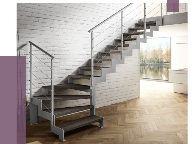Г-образные лестницы под ключ в Краснотурьинске от 38545 руб. | ПРОЛЁТ-Кту