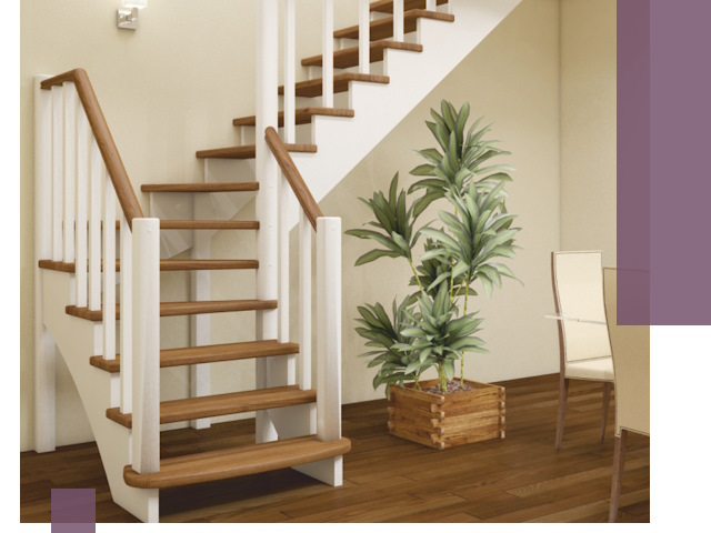 Г-образные лестницы под ключ в Краснотурьинске — изготовление и монтаж