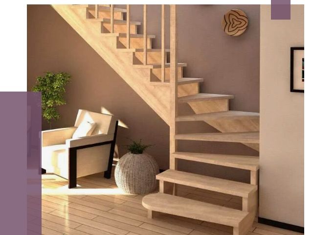 Изготовление Г-образных лестниц в Краснотурьинске от 19671 руб. 