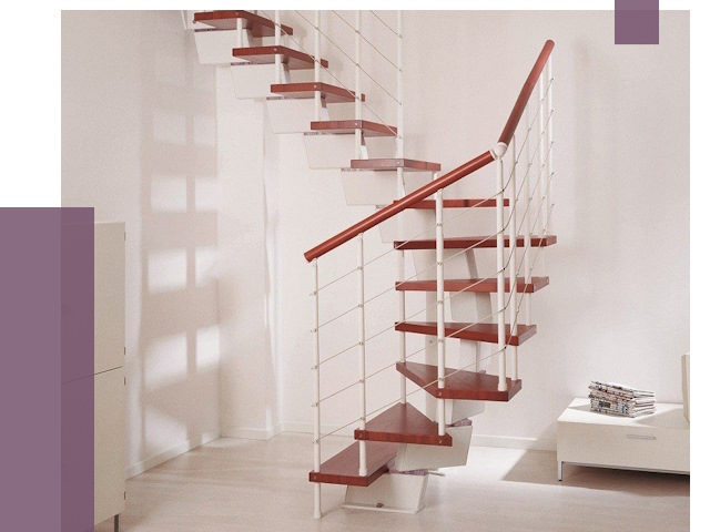 Изготовление лестниц на больцах в Краснотурьинске от 10101 руб. | ПРОЛЁТ-Кту