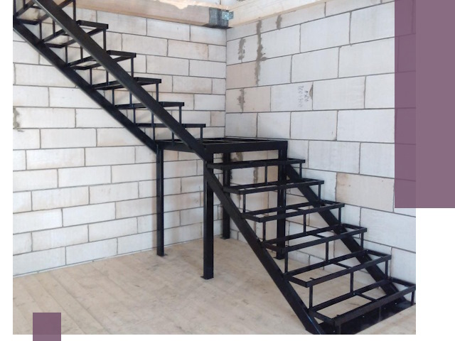 Лестницы на металлокаркасе под ключ в Краснотурьинске — изготовление и монтаж