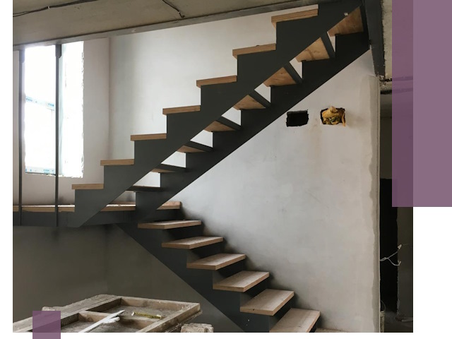 Изготовление лестниц на металлокаркасе в Краснотурьинске от производителя