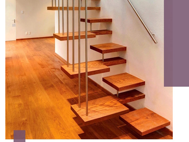 Лестницы «гусиный шаг» на заказ в Краснотурьинске для узких пространств