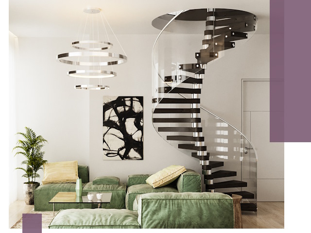 Лестницы для двухуровневой квартиры в Краснотурьинске — изготовление и монтаж