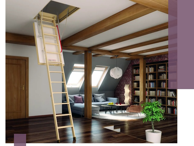 Чердачные лестницы под ключ в Краснотурьинске: изготовление и монтаж