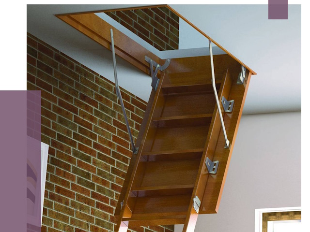 Установка чердачной лестницы в Краснотурьинске от 8134 руб. | ПРОЛЁТ-Кту