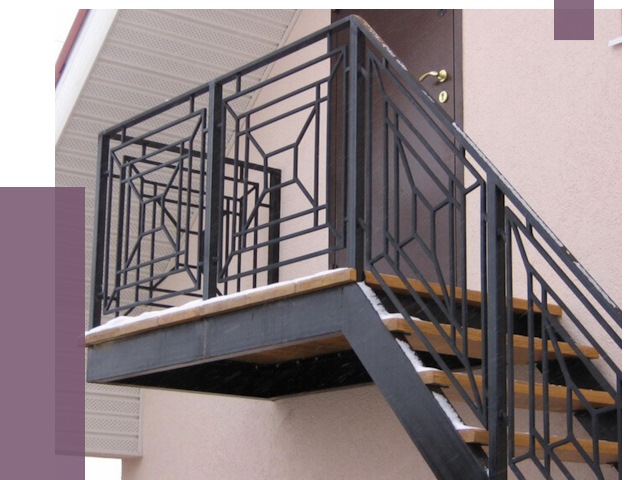 Металлические перила в Краснотурьинске от 4466 руб.  | ПРОЛЁТ-Кту