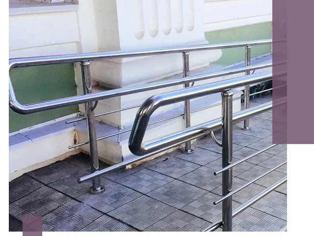 Ограждения пандусов из металла и нержавейки в Краснотурьинске