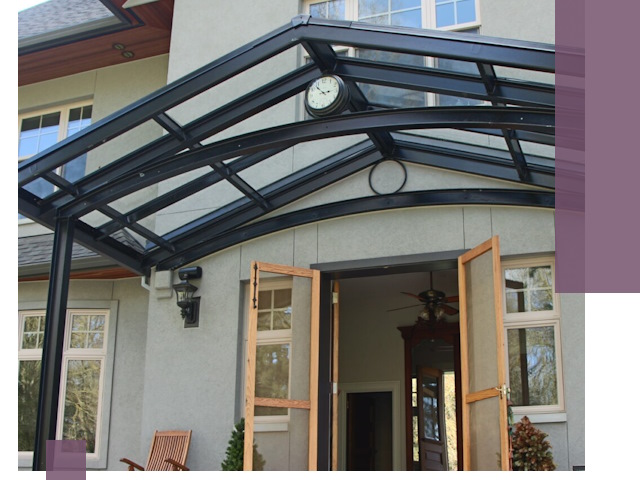 Изготовление и монтаж навесов и козырьков в Краснотурьинске