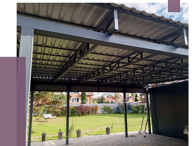 Монтаж навесов в Краснотурьинске от 7656 руб. — установка навеса | ПРОЛЁТ-Кту