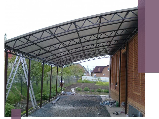 Профессиональный монтаж навесов под ключ в Краснотурьинске