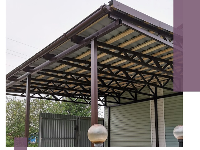 Навесы под ключ в Краснотурьинске: изготовление, монтаж и гарантия