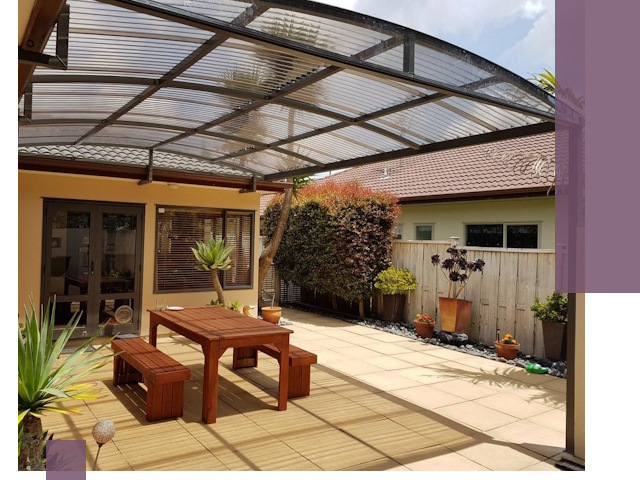 Навесы во двор под ключ в Краснотурьинске — изготовление и монтаж