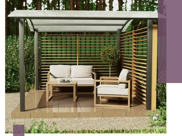 Навесы для дачи в Краснотурьинске: изготовление, монтаж и демонтаж