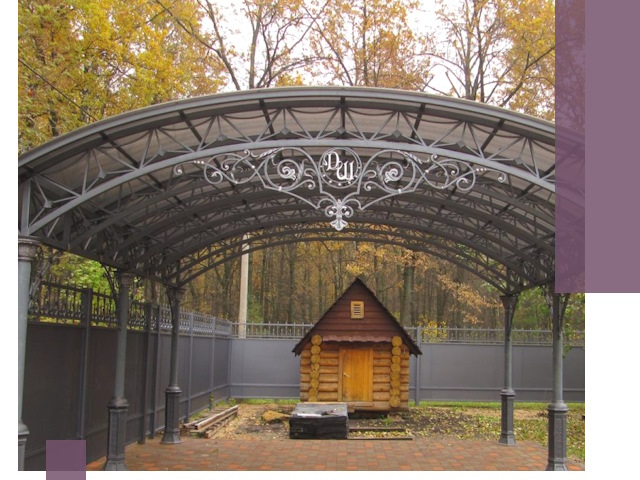 Кованые навесы премиум-класса под заказ в Краснотурьинске