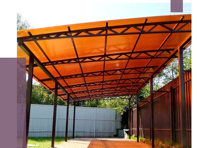 Односкатные навесы под ключ в Краснотурьинске от 13663 руб. 