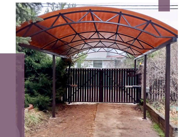 Арочные навесы в Краснотурьинске от 13238 руб. — изготовление и монтаж | ПРОЛЁТ-Кту