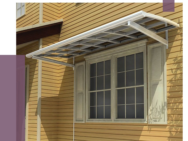 Козырьки над окнами в Краснотурьинске от 7922 руб. — монтаж, покупки | ПРОЛЁТ-Кту