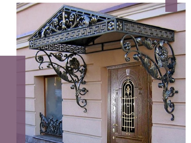 Кованые козырьки в Краснотурьинске под ключ от 13238 руб. — ПРОЛЁТ