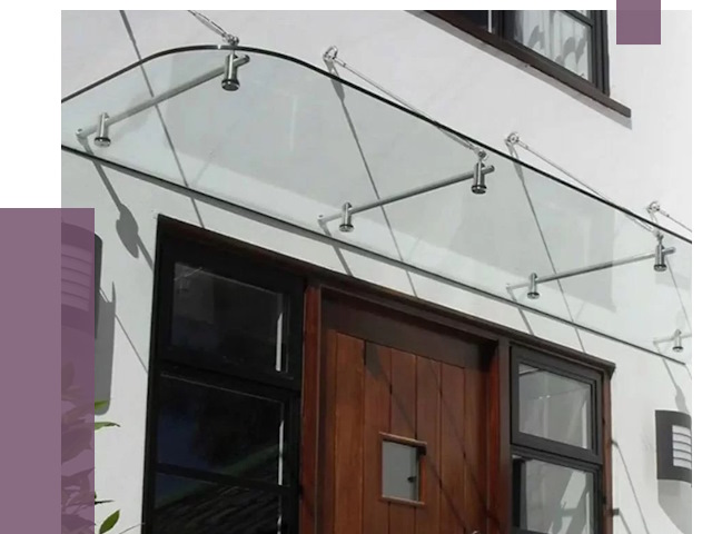 Стеклянные козырьки в Краснотурьинске от 19671 руб. | ПРОЛЁТ-Кту