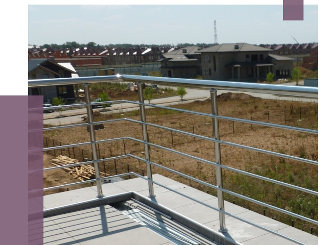 Парапеты из нержавеющей стали в Краснотурьинске от 8294 руб. за м² | ПРОЛЁТ-Кту