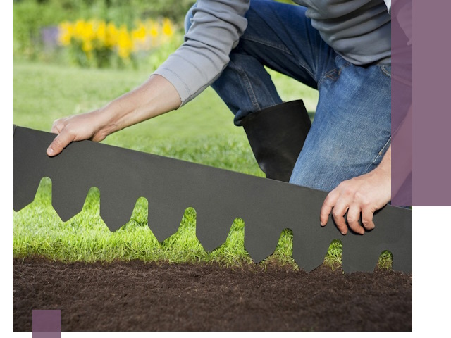 Металлические бордюры для газона в Краснотурьинске — изготовление и монтаж