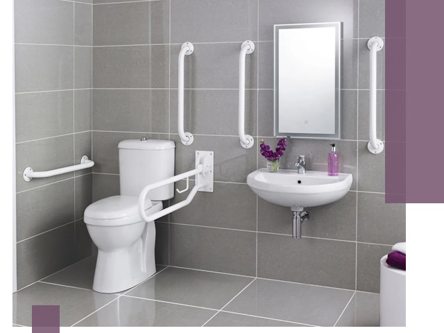 Поручни для санузлов в Краснотурьинске: установка, ремонт и монтаж